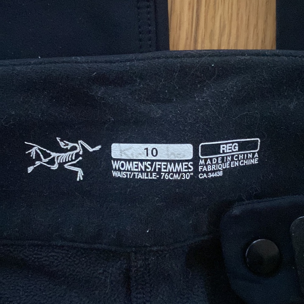 Arc'tyrex Black Softshell Pants 10 Lightweight Du… - image 2